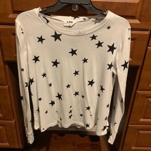 LNA long sleeve shirt with stars.